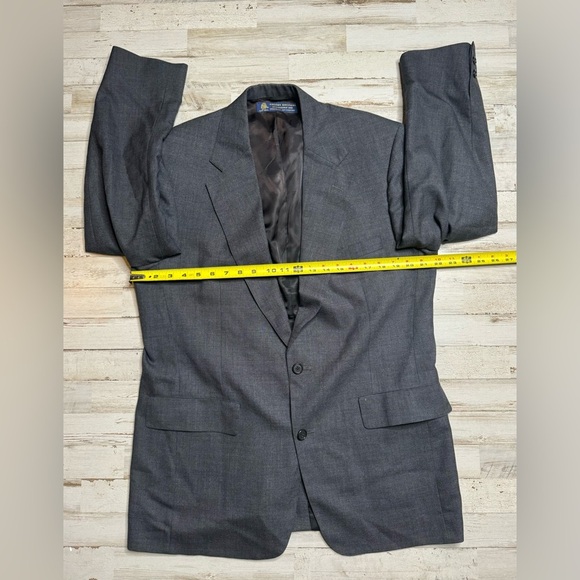 Brooks Brothers Blazer Sport Coat Jacket Mens 42R 2 Button gray - Picture 4 of 11